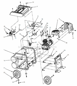 Page A Diagram and Parts List for EX801500 2006 Campbell Hausfeld Compressor